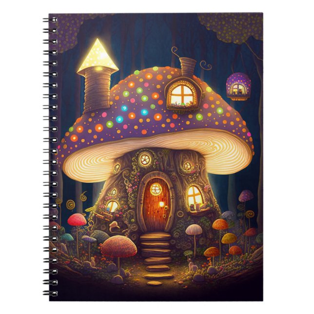 Carnet Mushroom House Imaginaire Art (Devant)