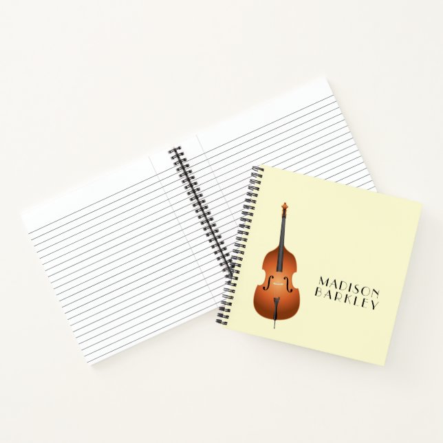 Carnet Musicien de basse debout Musique enseignant Jazz B (Intérieur)