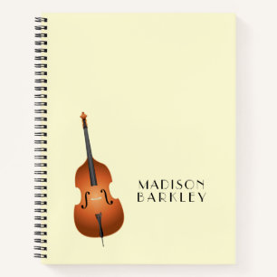 Carnet Musicien de basse debout Musique enseignant Jazz B