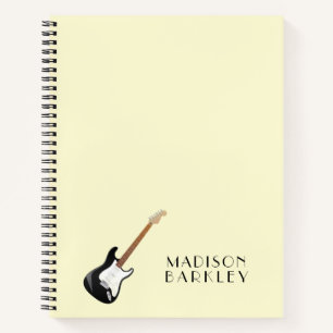 Carnet Musicien de guitare électrique professeur de musiq
