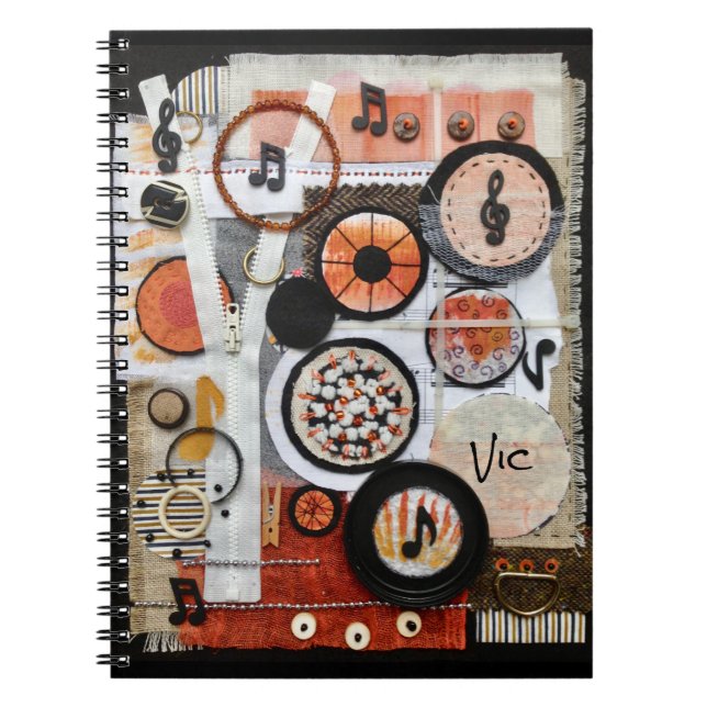 Carnet Musique customisée (Devant)