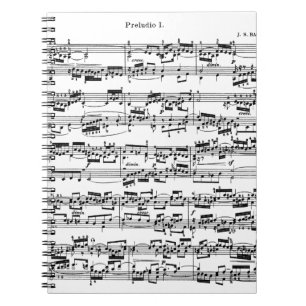 Carnet Musique de feuille par Bach