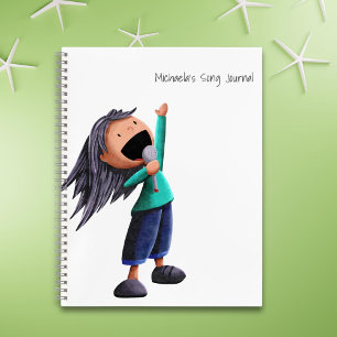 Carnet Musique de jolie fille