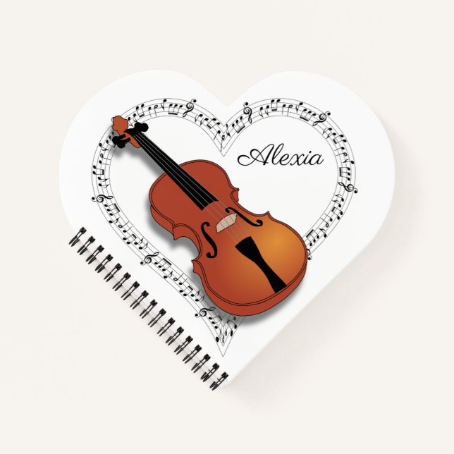 Carnet Musique de Violon (Devant)