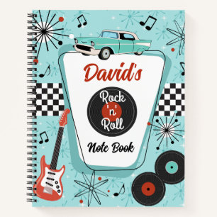 Carnet Musique Rétro Rock 'n' Roll des Années 1950