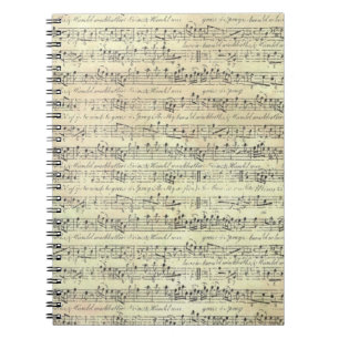 Carnet Musique vintage Note Musique Motif Thème Musicien