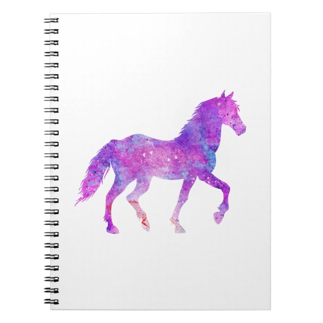 Carnet Mustang silhouette - Choisir la couleur arrière -  (Devant)