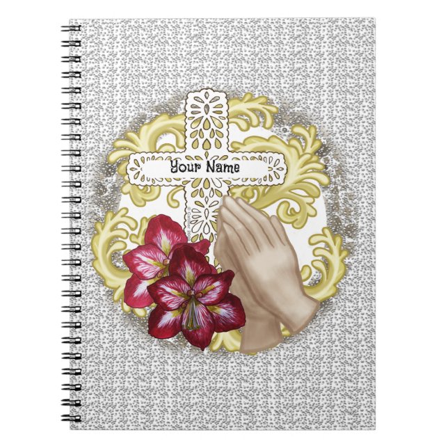 Carnet My Amaryllis Christian Cross (Devant)