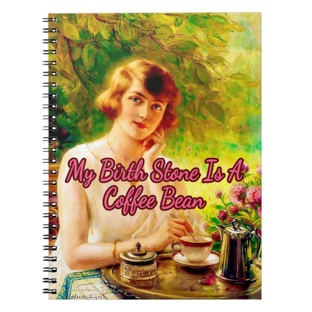Carnet My Birthstone is a Coffee Bean, par Albert Lynch (Devant)
