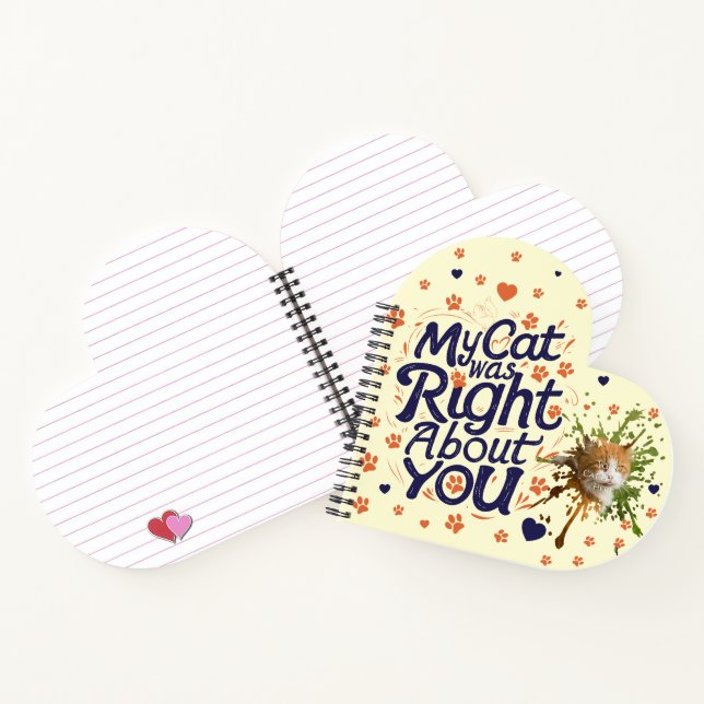 Carnet My Cat Was Right About You –Cat Lover (Intérieur)