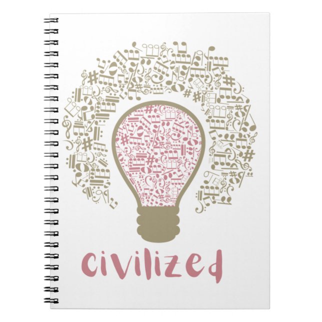 Carnet My Heart Lumi Classic Civilized Art design for Mus (Devant)