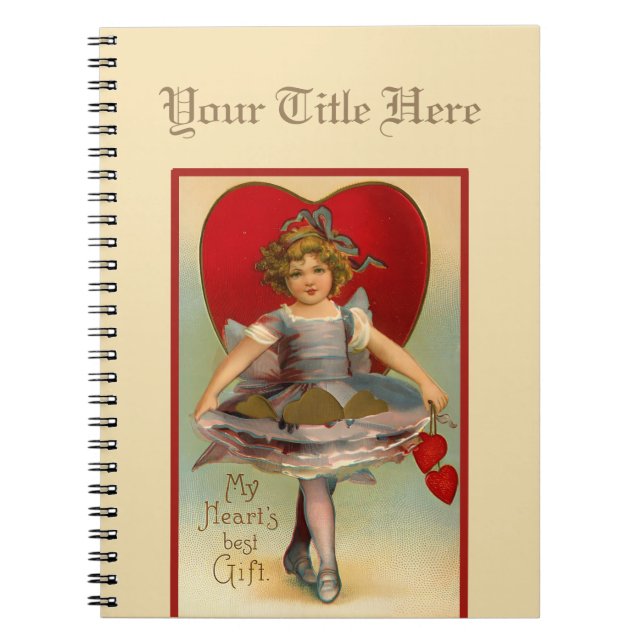 Carnet My Heart's Best Gift Victorian Valentine's Day (Devant)