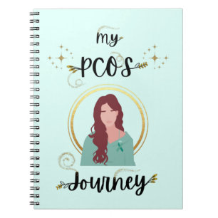 Carnet My PCOS Journey Polycystic Ovary Syndrome Teal