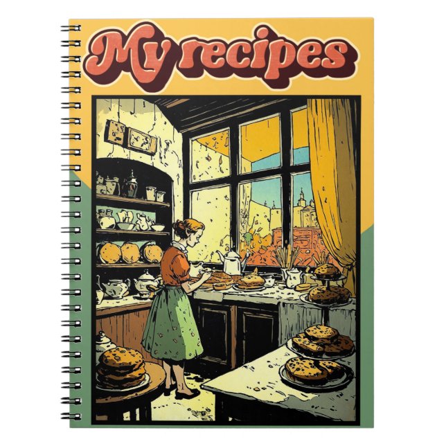 Carnet My recipes retro (Devant)