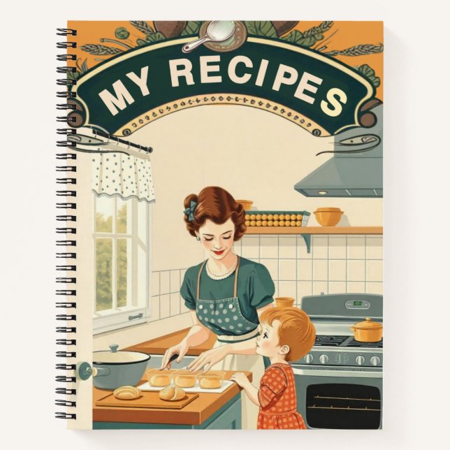 Carnet My recipes vintage (Devant)