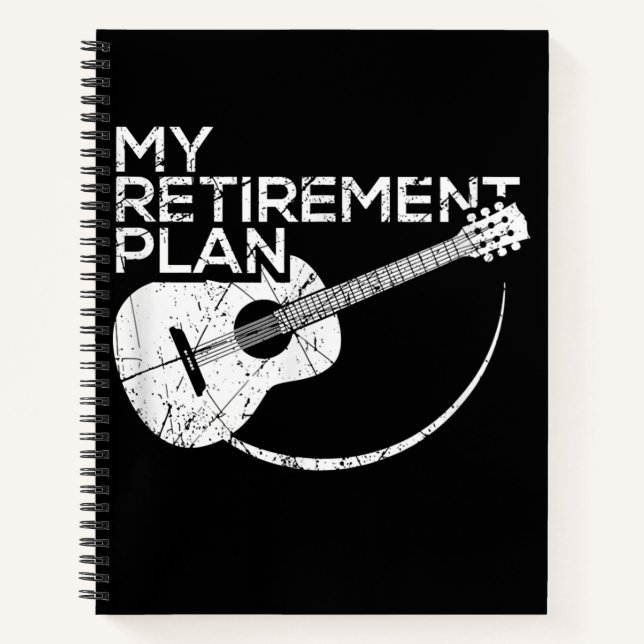 Carnet My Retirement Plan Guitar Funny Musicians (Devant)