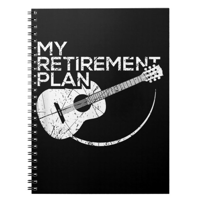 Carnet My Retirement Plan Guitar Funny Musicians (Devant)