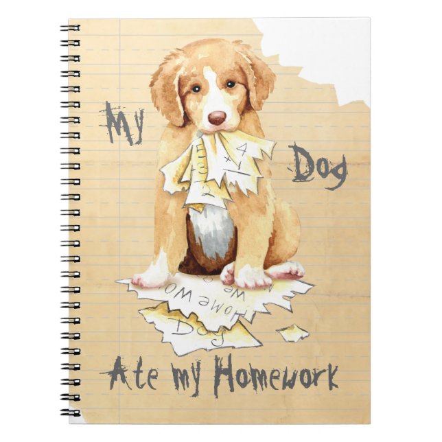 Carnet My Toller Ate My Homework Notebook (Devant)