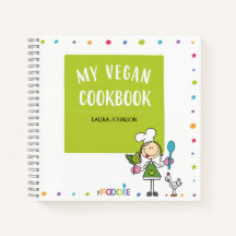 MY VEGAN COOKBOOK Blank Recette Notebook