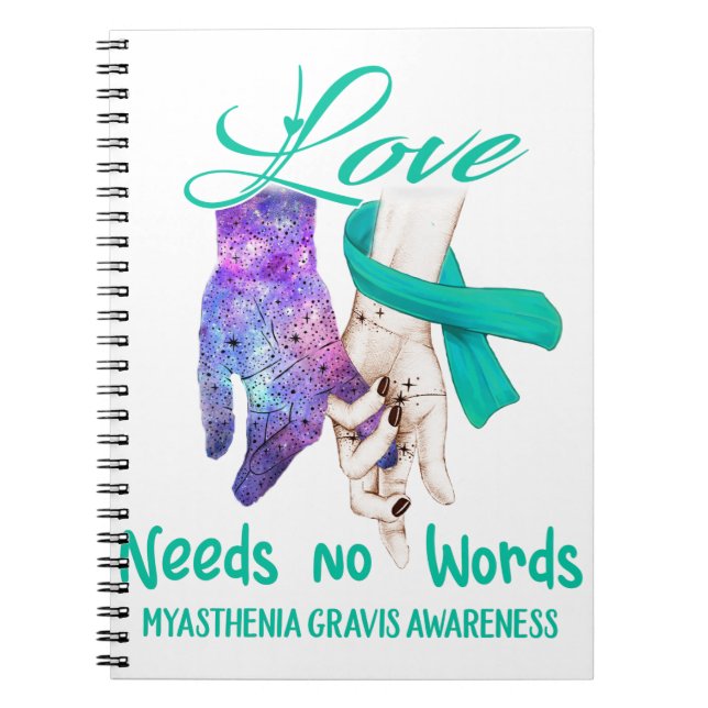 Carnet Myasthenia Gravis Sensibilisation L'amour n'a pas  (Devant)