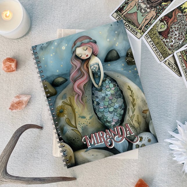 Carnet Myssel Mermaid & Sea Shore Beach Oracle Custom (Mystical Mermaid & Sea Shore Beach Oracle Custom Notebook)