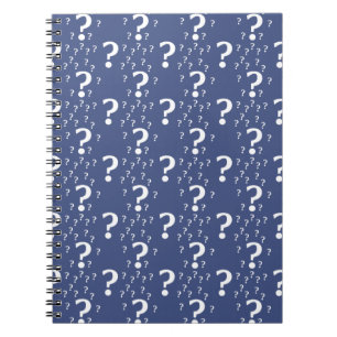 Carnet Mystère question marque énigme puzzle bleu