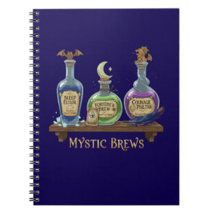 Carnet Mystic Brews Potions et Élixirs Fantaisistes de