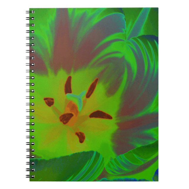 Carnet Mystic Green Tulip (Devant)