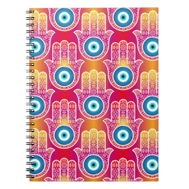 Carnet Mystic hamsa : design harmonieux. (Devant)