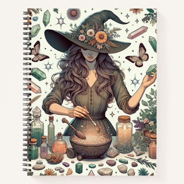 Carnet Mystic Herbalist : L'art de la cuisine et de la sa (Devant)