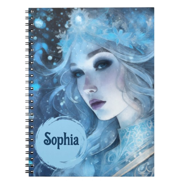 Carnet Mystical Ice Queen - Imaginaire Winter Goddess Art (Devant)