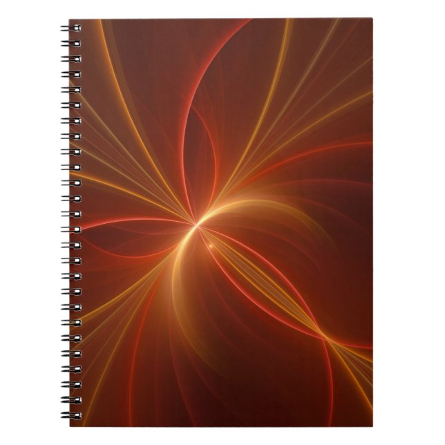 Carnet Mystique Abstrait Fractal Art Moderne Couleurs cha (Devant)