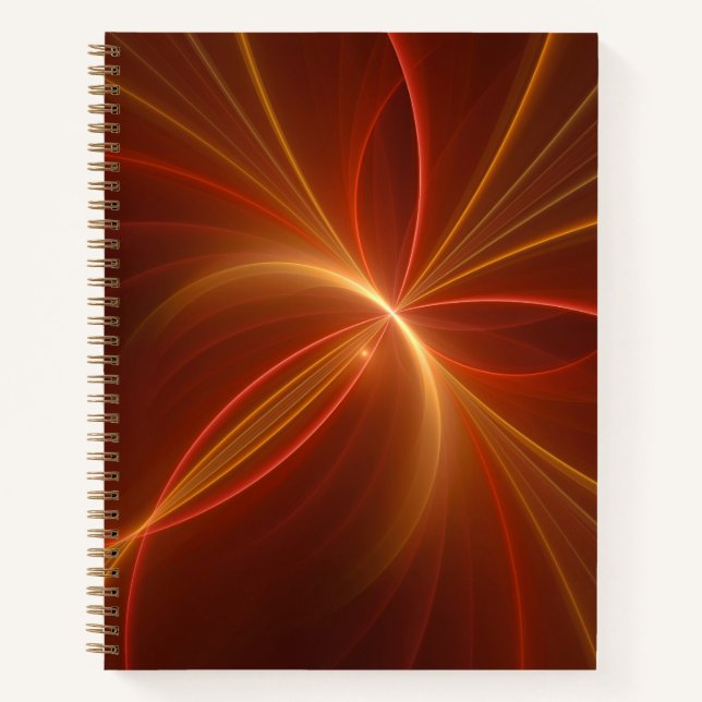 Carnet Mystique Abstrait Fractal Art Moderne Couleurs cha (Devant)