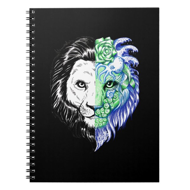 Carnet mystique tiré par la main unique d'art de (Devant)