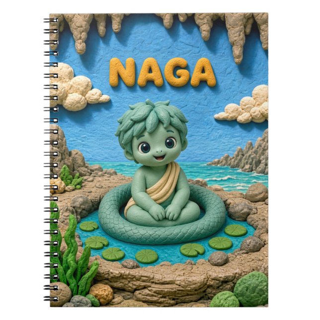 Carnet Naga Bébé Mignon, Mythique (Devant)