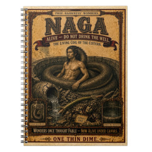 Carnet Naga, Monstre de Cirque Vintage