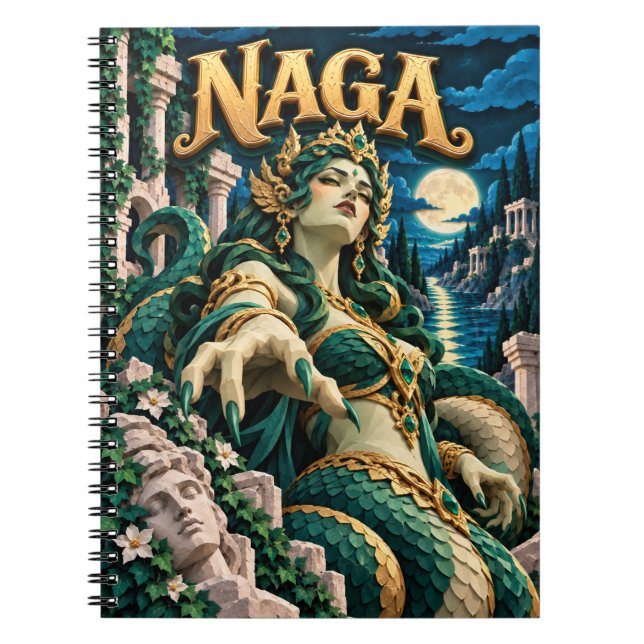 Carnet Naga, Monstre de Papier Découpé (Devant)