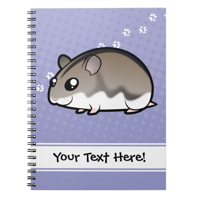 Carnet Nain de dessin animé Hamster (Devant)