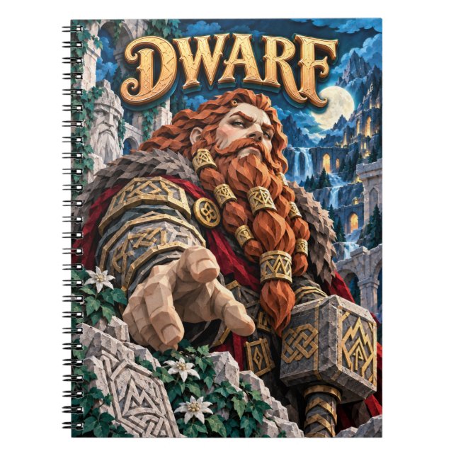 Carnet Nain, Monstre de découpe de papier (Devant)