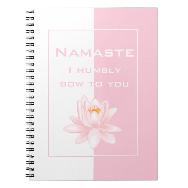 Carnet Namaste avec symbole Om (Devant)