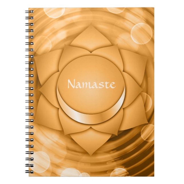 Carnet Namaste Chakra Chi Spirituel Zen Personnaliser (Devant)