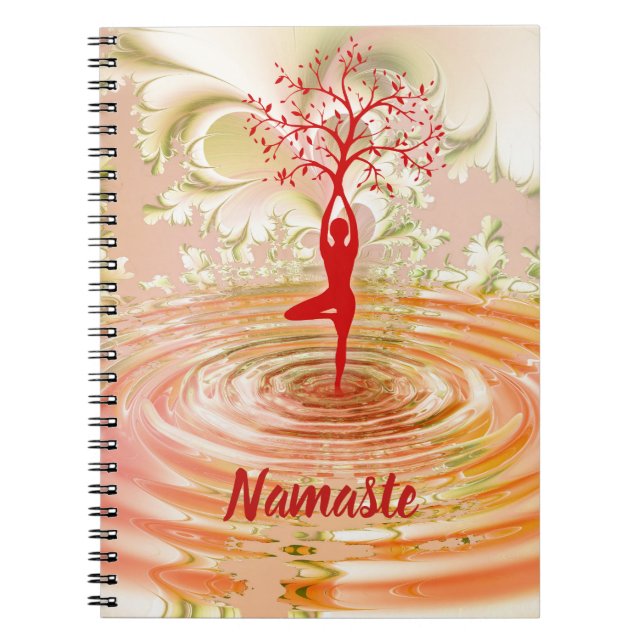 Carnet Namaste Citation Yoga Arbre de vie Zen (Devant)