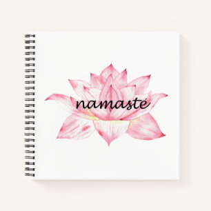 Carnet Namaste, Lotus Flower rose