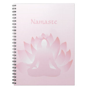 Carnet Namaste Yoga Lotus Pose Un Noeud Rose Fleur