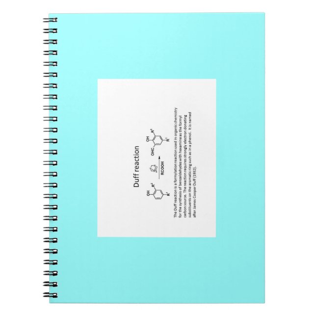 Carnet Name reaction Note (Devant)