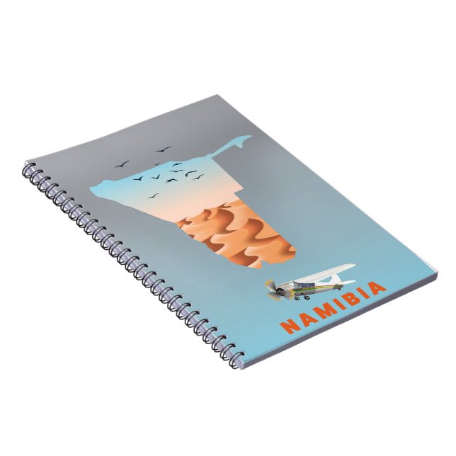 Carnet Namibie map post-it notes (Côté Droit)