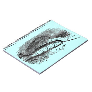 Carnet Narwhal vintage