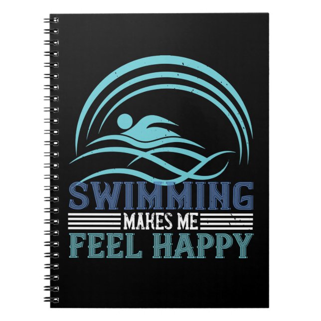 Carnet Natation - La natation me rend heureux (Devant)