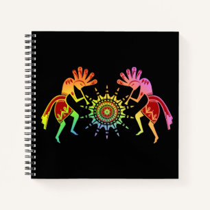 Carnet Native Americans Culture - Sun Dancing Kokopelli 4