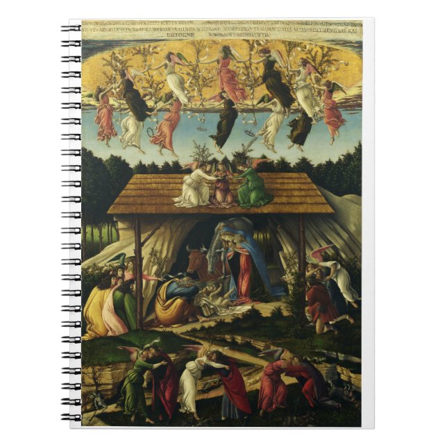 Carnet Nativité mystique par Sandro Botticelli (Devant)